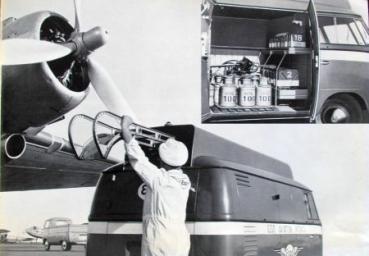 Volkswagen T1 Transporter Modellprogramm 1962 "Zweckvolle Inneneinrichtung" Automobilprospekt (9698)